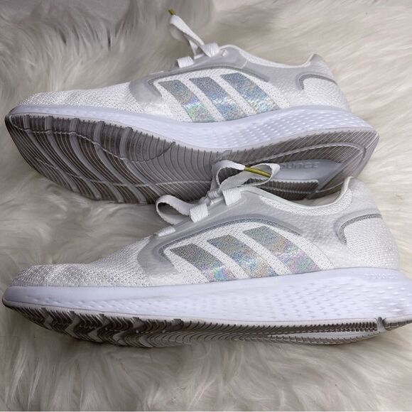 Adidas Edge Lux 5 Iridescent Striped Knit Running Shoe 9 - Picture 5 of 11